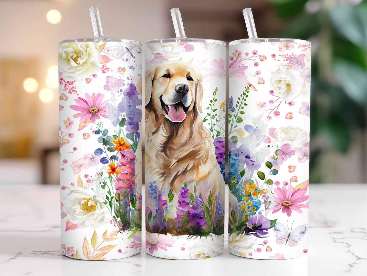 Golden Retriever Tumbler