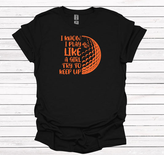 Golf Like a Girl (ND Version) - Graphic Apparel