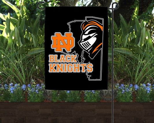 North Davidson Black Knights Garden Flag