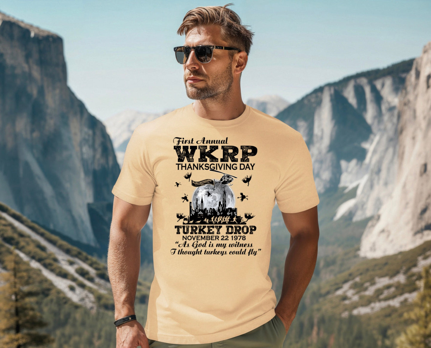 WKRP - Turkey Drop T-Shirt - Version 1