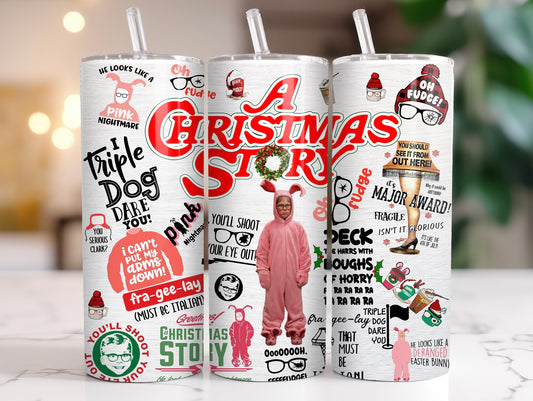 A Christmas Story-Themed 20oz Tumbler